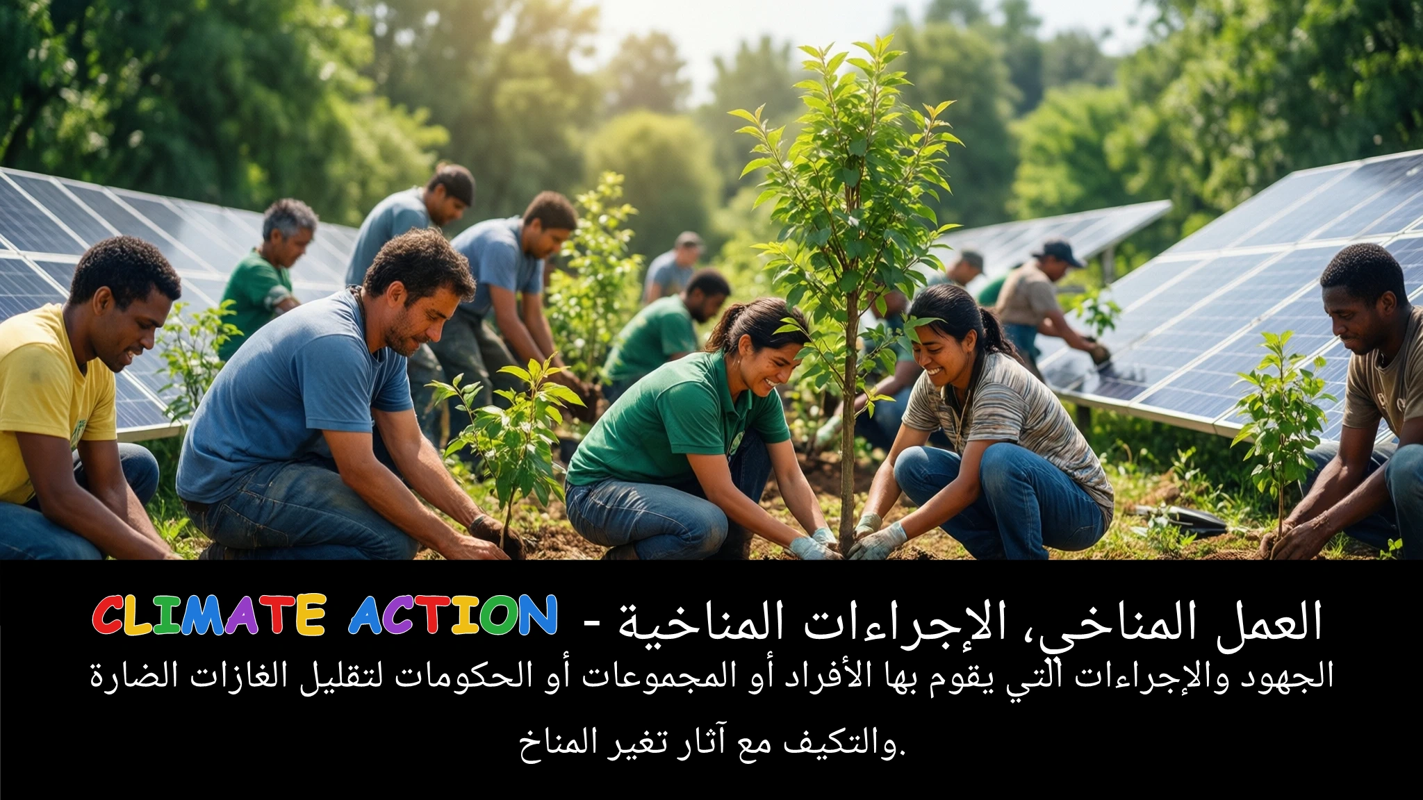 Arabic Illustration for climate action